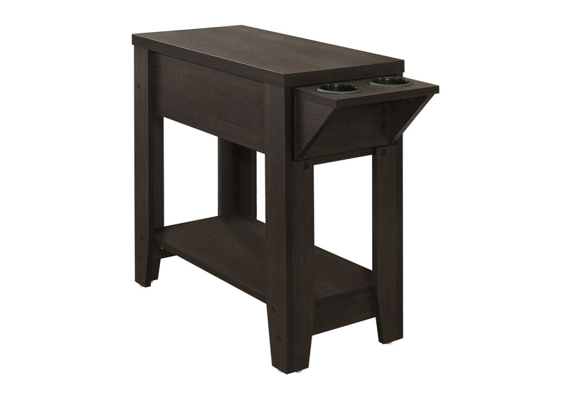 23" Wood End Table With Shelf - Brown