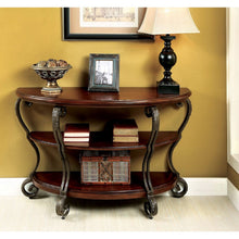 Load image into Gallery viewer, Sofa Table With Open Bottom Shelf And Ornate Scroll Detail Legs - Brown Multi
