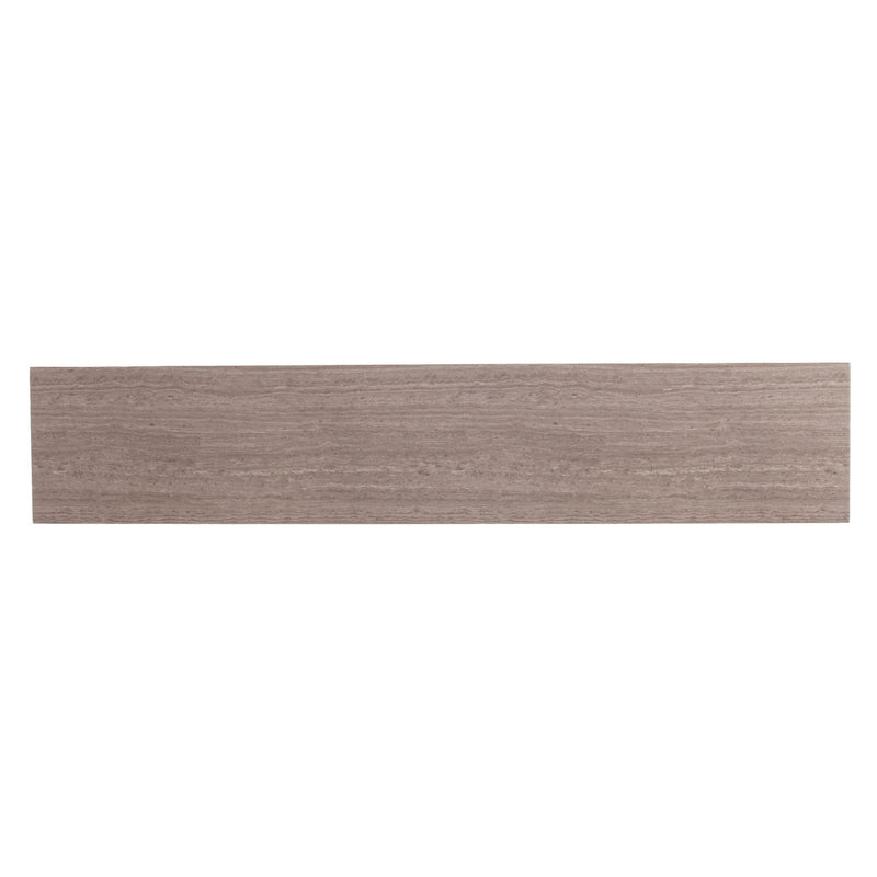 Faux Stone Frame Console Table - Taupe / Gray