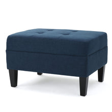 Load image into Gallery viewer, Foot Rest Under Desk Ottoman, Rectangle Foot Stool, Footrest Leg Rest For Sofa, Ottoman Rest Stools For Living Room Entryway - Navy Blue
