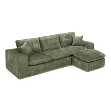 Load image into Gallery viewer, Sectional Sofa With Moveable Ottoman

