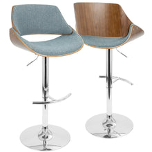 Load image into Gallery viewer, Fabrizzi - Mid Century Modern Adjustable Barstool With Swivel (Set of 2)
