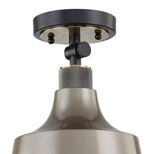 Load image into Gallery viewer, Shaded Metal Dimmable Flush Chandelier With Shades - Gray
