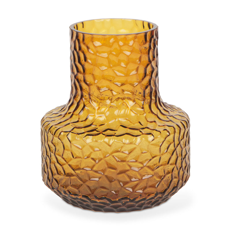 Faceted Table Vase (608317) - Amber