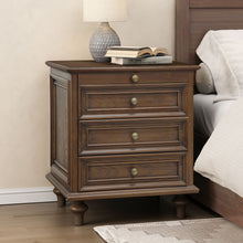 Load image into Gallery viewer, Farmhouse Nightstand With 4 Drawers
