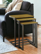 Load image into Gallery viewer, Solid Wood Rectangular End Table - Black And Brown
