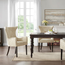 Load image into Gallery viewer, Angelica - Dining Arm Chair With Bronze Nailhead Trim (Set of 2) - Tan
