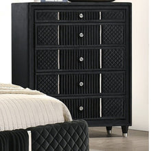 Load image into Gallery viewer, 1 Piece Tall Chest Upholstery Textured - Black
