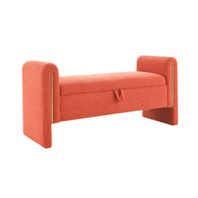 Load image into Gallery viewer, Modern Teddy Upholstered Large Bed End Bench With Arms And Storage
