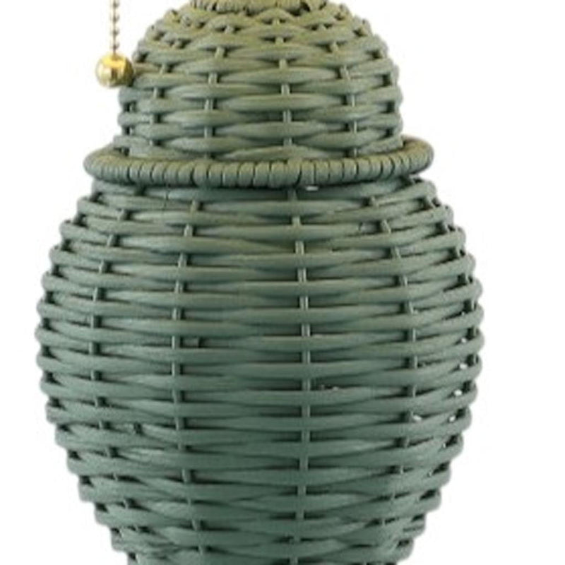 Urn Bedside Lamps With Empire Shades (Set of 2) - Green