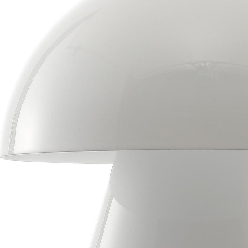7" Novelty USB Table Lamp With Globe Shade - White