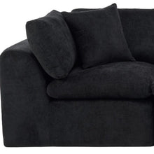 Load image into Gallery viewer, Chenille Modular Sofa Chaise With Toss Pillows (725201) - Black
