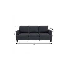 Load image into Gallery viewer, Linen Sofa - Dark Gray
