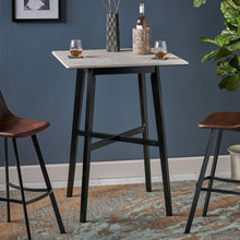 Load image into Gallery viewer, Modern Bar Height Dining Table, Rubberwood Legs And Laminate Table Top
