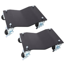 Load image into Gallery viewer, Heavy Duty Steel Vehicle Dollies With Brakes, 2500Lbs Capacity
