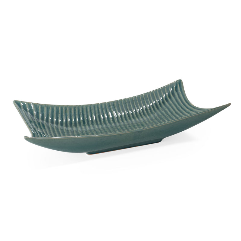 20" Ceramic Vanity Tray - Blue / Green