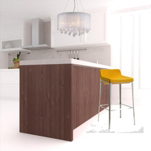 Load image into Gallery viewer, Stainless Steel Low Back Bar Height Bar Chair - Yellow And Gray

