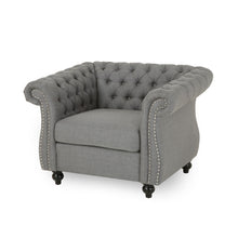 Load image into Gallery viewer, Nexuson - Upholstered Chesterfield Chair With Deep Tufted And Nailhead Trim
