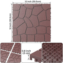 Load image into Gallery viewer, New Stone Texture Patio Deck Tiles, Diy Interlocking Floor Tiles, Easy Installation
