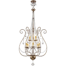 Load image into Gallery viewer, 52" Nine Light Dimmable Chandelier With Shades - Bronze
