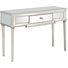 Load image into Gallery viewer, Antiqued Console Table - Silver Leaf
