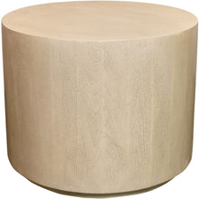 Load image into Gallery viewer, 16" Distressed Solid Wood Round End Table - Natural
