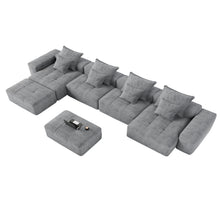 Load image into Gallery viewer, Modern Oversized Diy Combination Modular Sectional Sofa With Pillows

