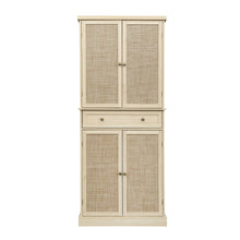 Load image into Gallery viewer, 4 Door Storage Cabinet With 1 Drawer And 4 Adjustable Inner Shelves - Natural
