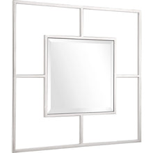 Load image into Gallery viewer, 32" Square Metal Framed Accent Mirror - Silver
