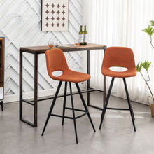 Load image into Gallery viewer, Porth - 28.25" Fabric Kitchen Counter Height Stools (Set of 2) - Orange
