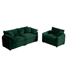 Load image into Gallery viewer, Elegant Oversized Sectional Sofa Set With Deep Seats And Flexible Layout
