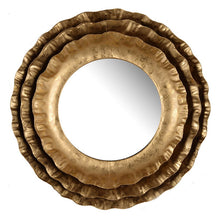 Load image into Gallery viewer, Round Wall Mirror With Metal Frame, Accent Mirror For Living Room - Gold
