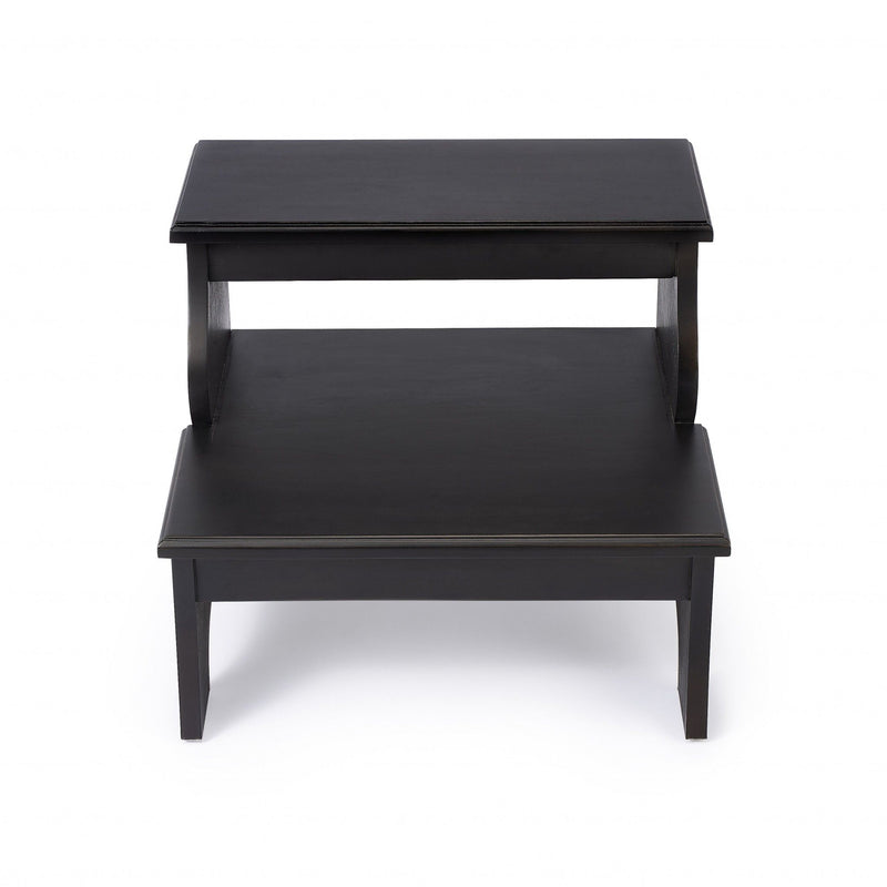 Wood Step Stool - Dark Brown