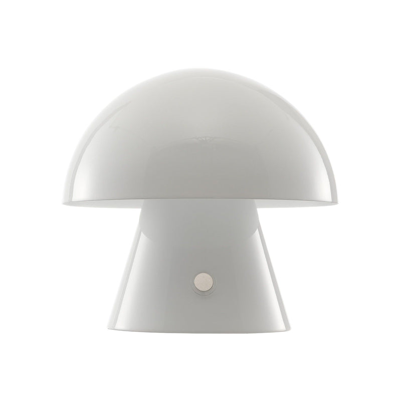 7" Novelty USB Table Lamp With Globe Shade - White