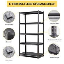 Load image into Gallery viewer, Industrial Heavy Duty Metal Garage Shelving Unit, Adjustable Storage Rack
