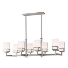 Load image into Gallery viewer, 20'' Eight Light Dimmable Chandelier With Shades - Nickel
