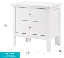 Load image into Gallery viewer, English Dovetailed Drawers Nightstand
