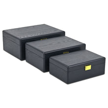 Load image into Gallery viewer, Hand Painted Decorative Box (Set of 3) (718684) - Navy Blue
