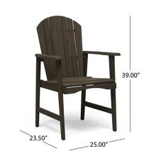Load image into Gallery viewer, Outdoor Weather Resistant Acacia Wood Adirondack Dining Chairs (Set of 2)
