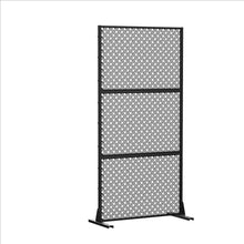 Load image into Gallery viewer, Three Panel Screen Room Divider (720222) - Black
