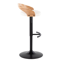 Load image into Gallery viewer, Grotto - Contemporary Adjustable Barstool With Swivel With Rounded T Footrest Elegant Design (Set of 2)
