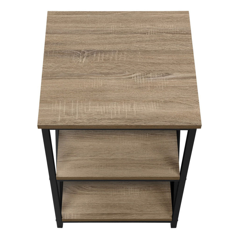Rectangular Metal Accent Table - Dark Taupe Black