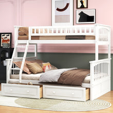 Load image into Gallery viewer, Bunk Bed With Drawers, Convertible Storage Bed
