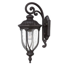 Load image into Gallery viewer, XL Cast Aluminum Glass Lantern Wall Sconce - Black
