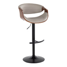 Load image into Gallery viewer, Symphony - Mid Century Modern Adjustable Barstool With Swivel With Rounded T Footrest (Set of 2)
