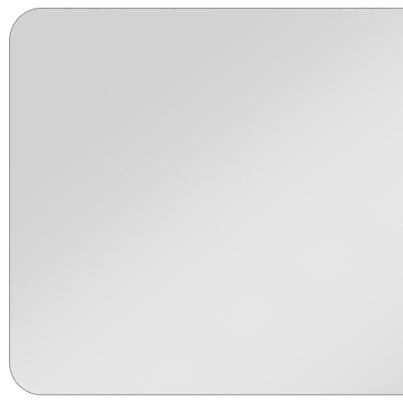 Square Frameless Bathroom Vanity Mirror - Clear