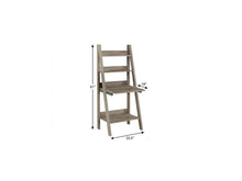 Load image into Gallery viewer, 26" Taupe Wood Ladder Desk
