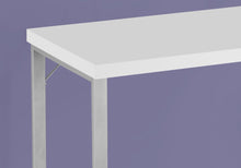 Load image into Gallery viewer, 47" White and Silver Computer Desk
