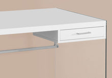 Load image into Gallery viewer, 48" White and Clear Computer Desk
