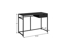 Load image into Gallery viewer, 42" Black Computer Desk

